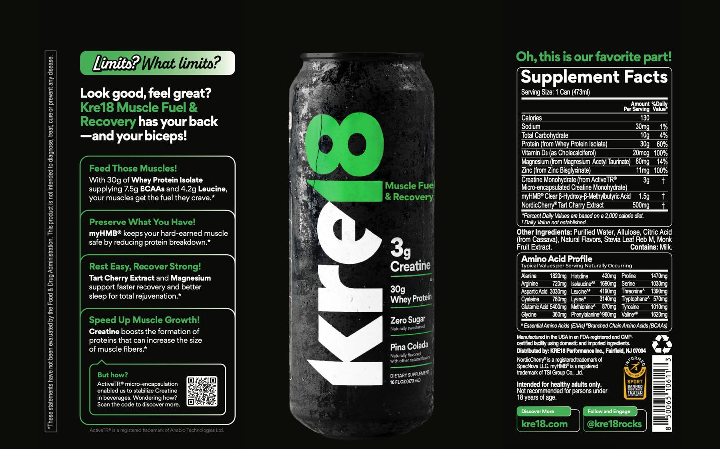 KRE18 MUSCLE FUEL & RECOVERY 12 PACK