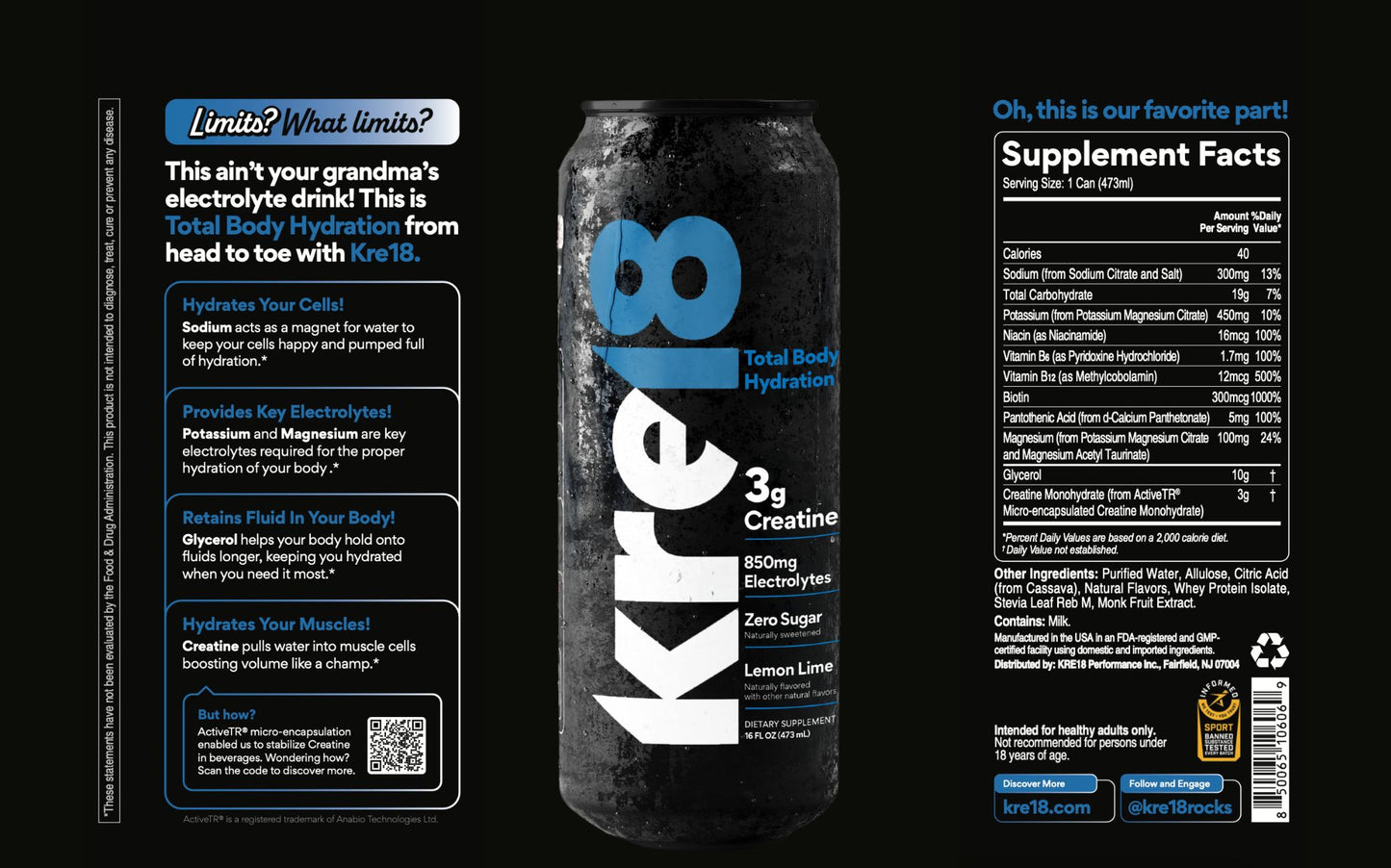 KRE18 TOTAL BODY HYDRATION 12 PACK